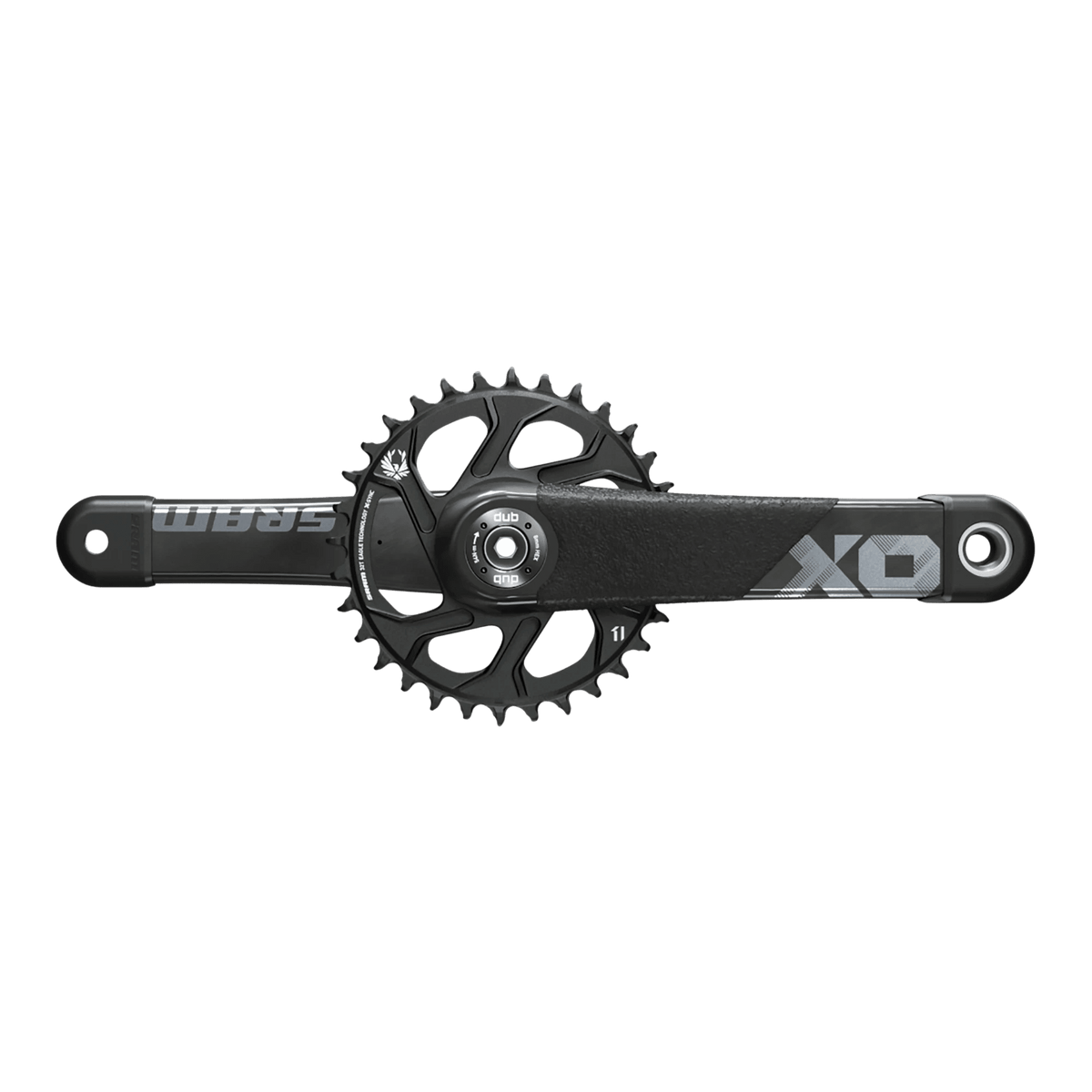 00.6118.549.014_SRAM X01 DH DUB83 Carbon Kurbelgarnitur | 1x7/10/11-fach | 165mm | 34 Zähne