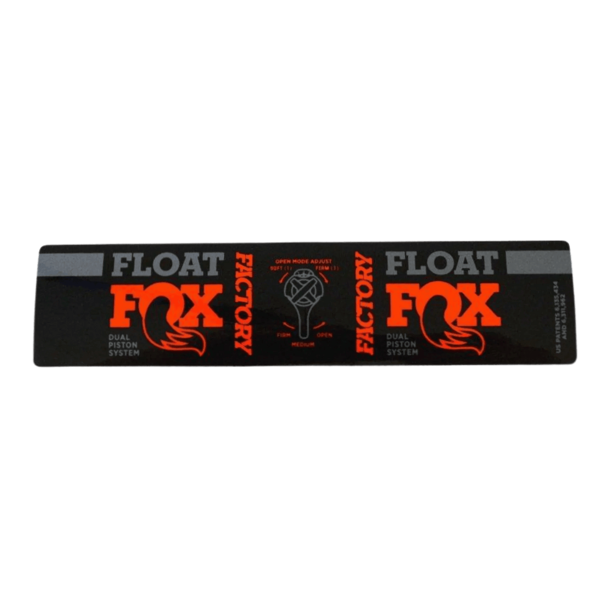 024-12-220_2018 FOX Float DPS Factory Decal | Orange | NW Adj Long (Non - Evol=6.5+/30mm+, Evol=7.25+/40mm+)