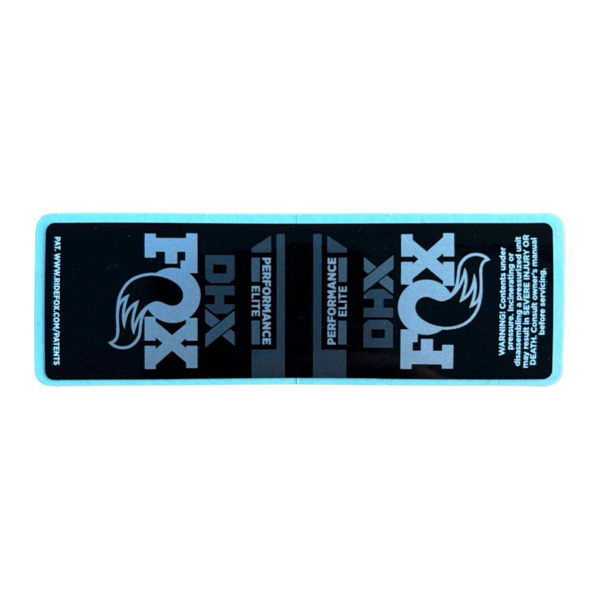 2022 FOX DHX Performance Elite Decal | Standard Logo