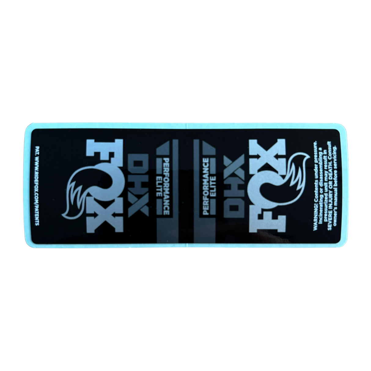 2022 FOX DHX Performance Elite Decal | Standard Logo