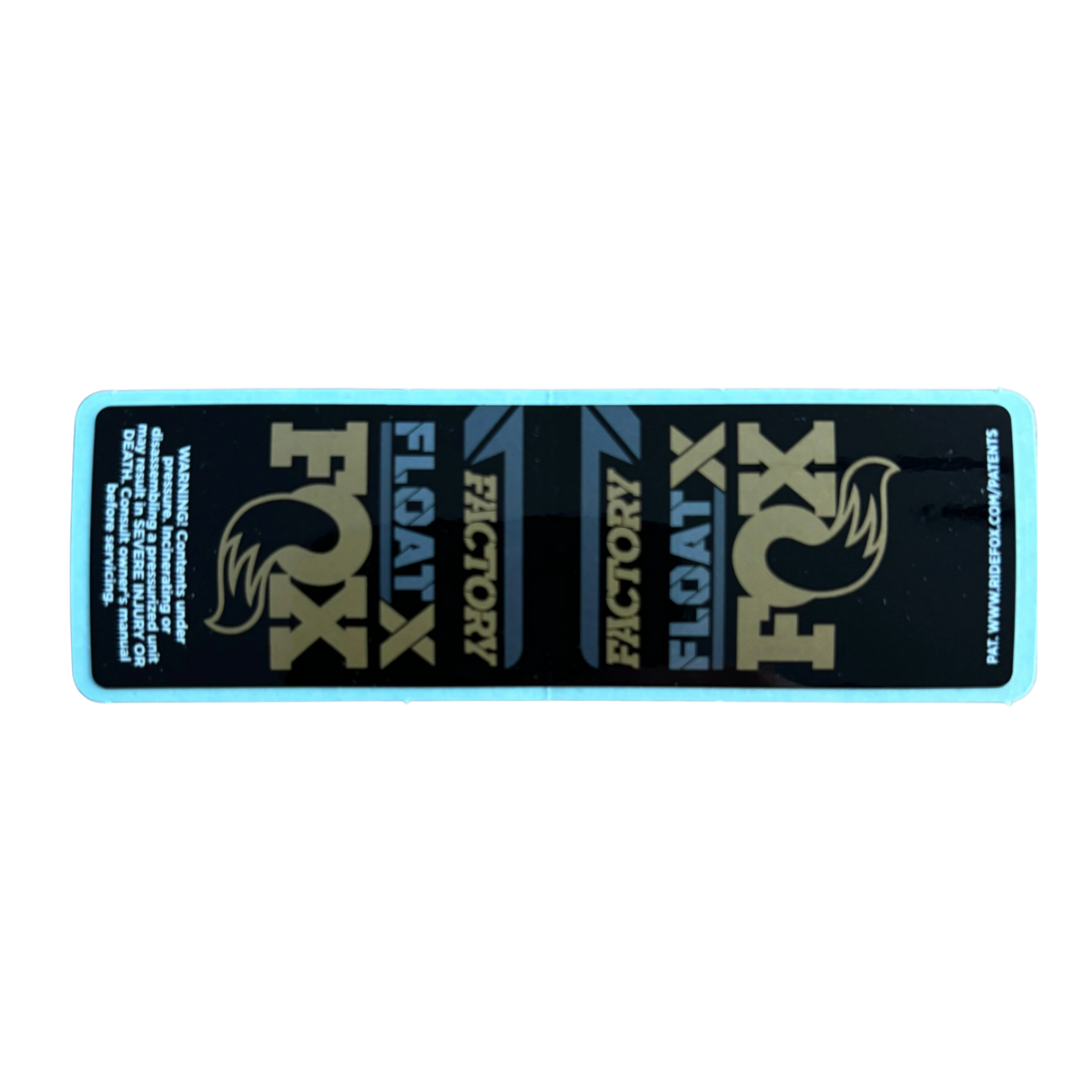 2022 FOX Float X Performance Decal | Neutral Logo