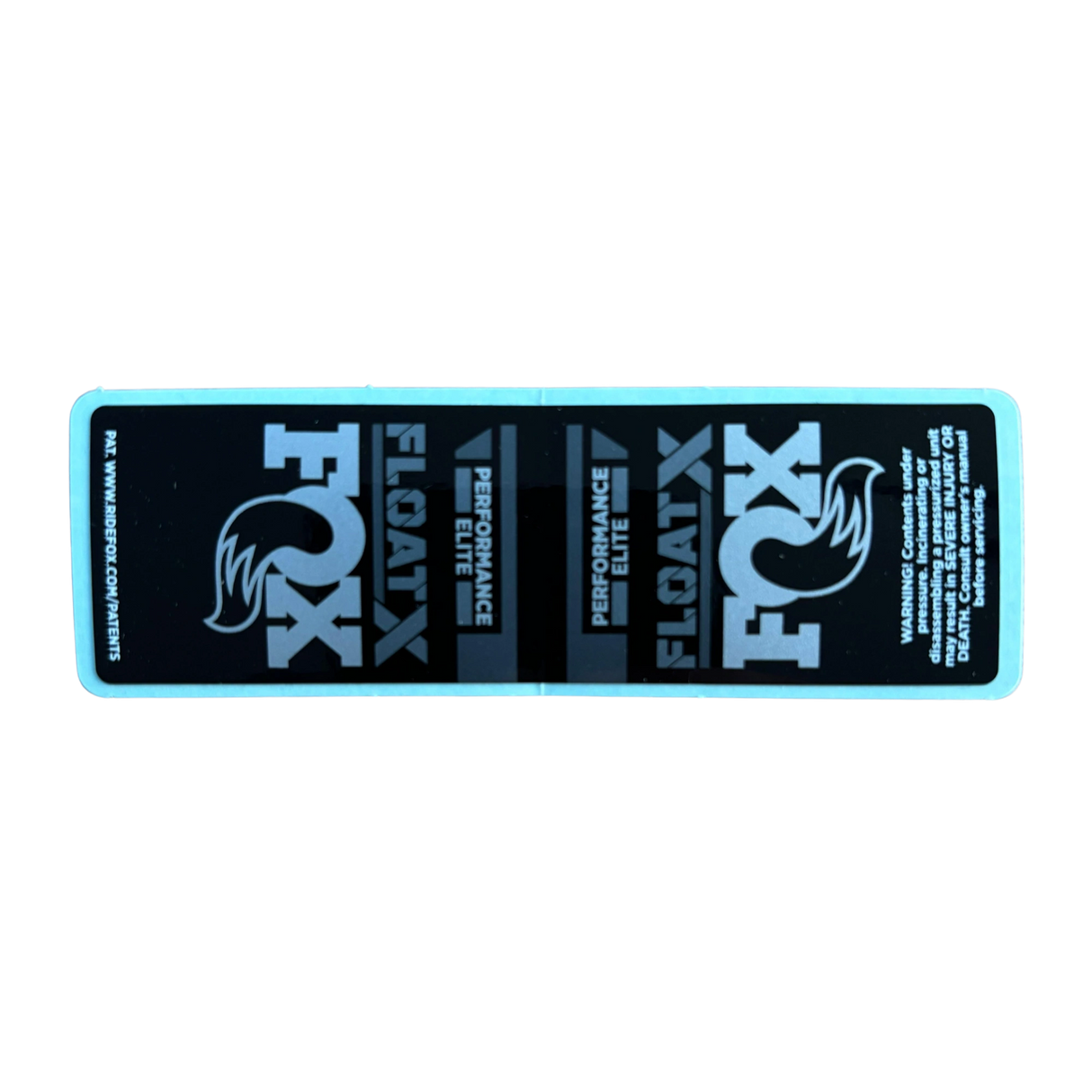2022 FOX Float X Performance Elite Decal | Standard Logo