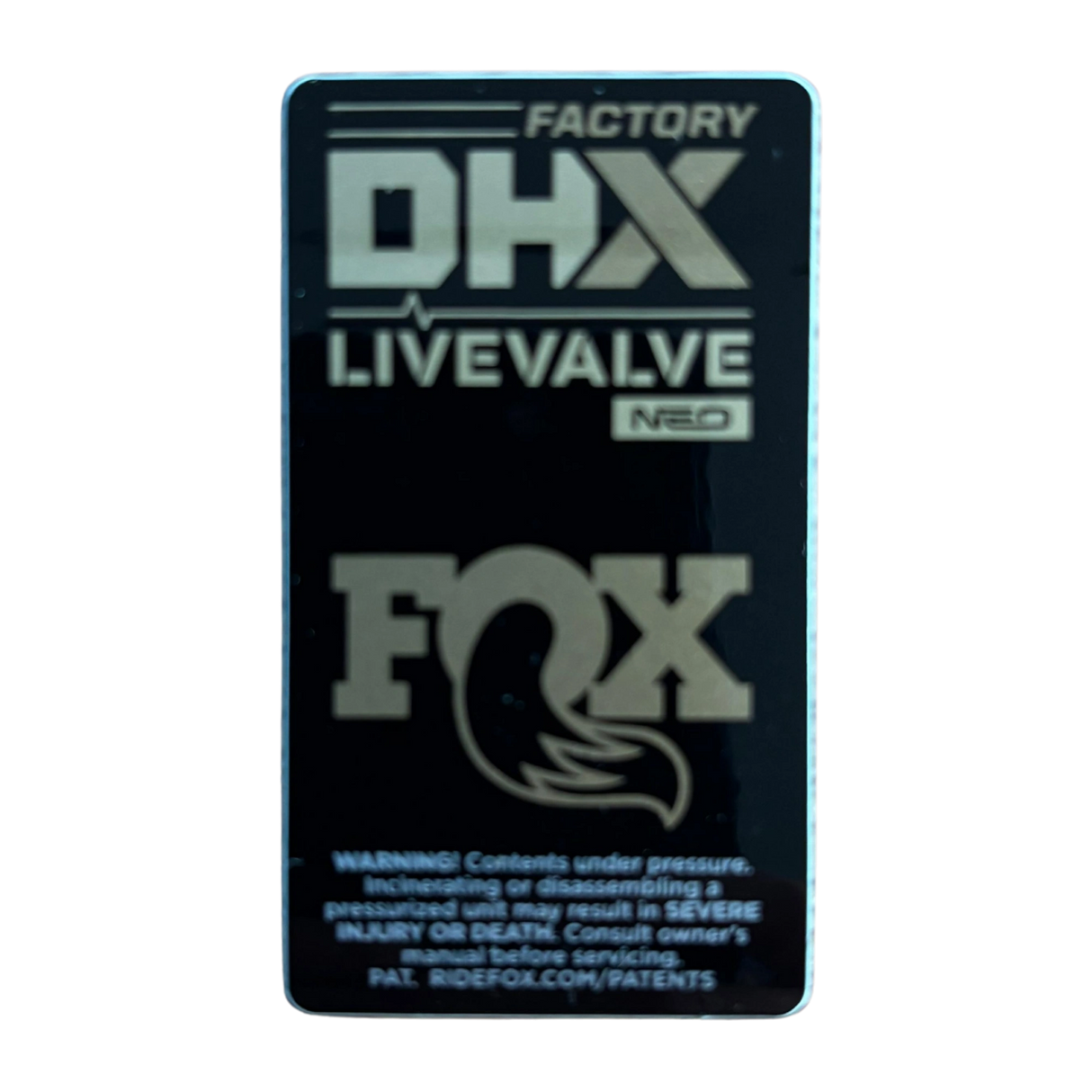 2026 FOX DHX Factory Decal | Neutral / Light Gold