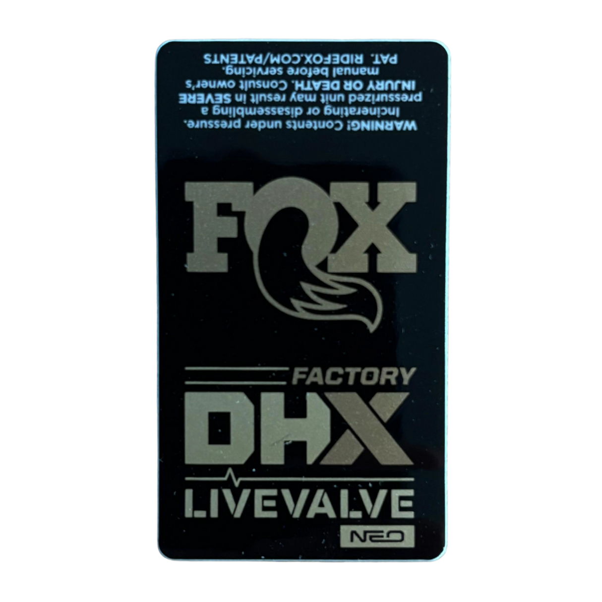 2026 FOX DHX Factory Decal | Neutral / Light Gold