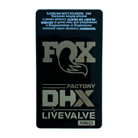 2026 FOX DHX Factory Decal | Neutral / Light Gold