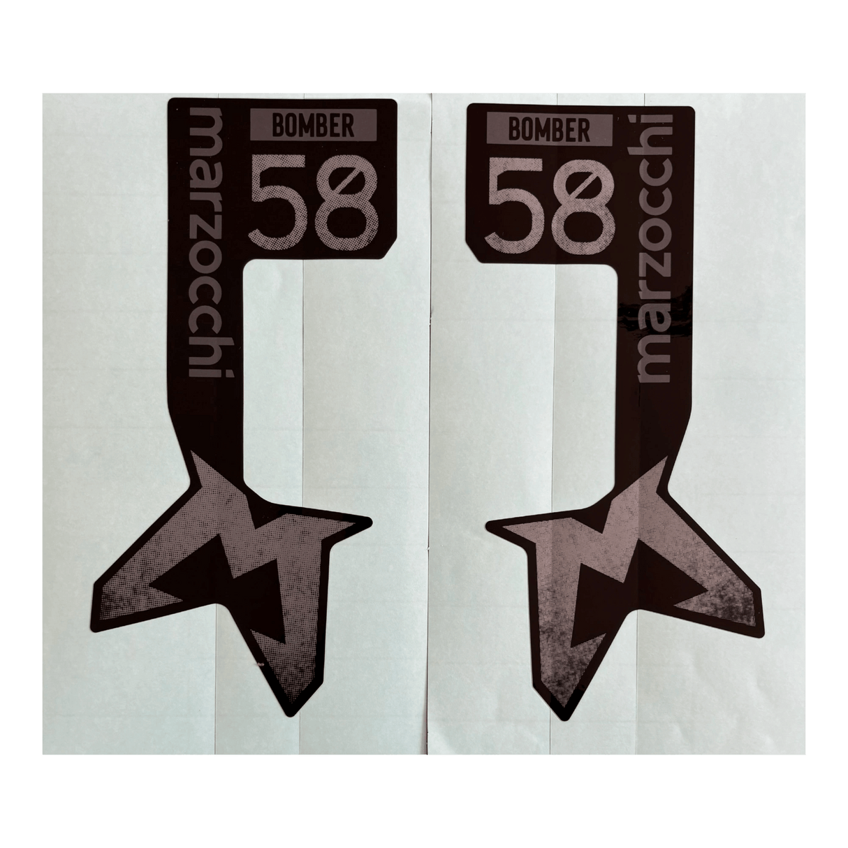 024 - 16 - 169_024 - 16 - 170_2024 Marzocchi Bomber 58 Decal | Neutral / Gloss Black