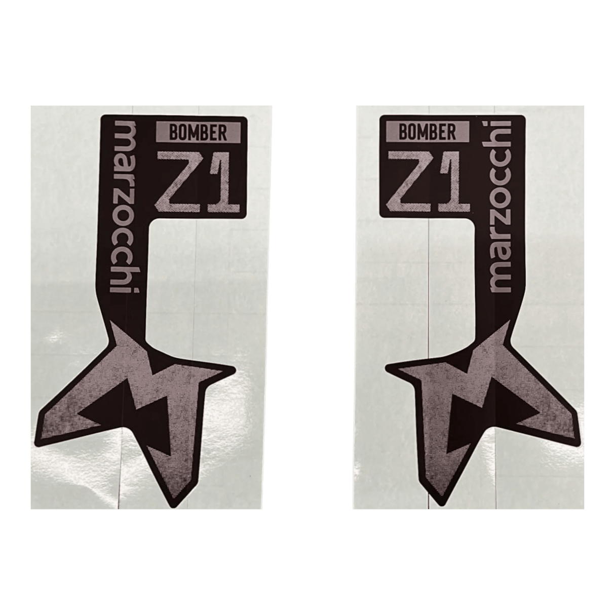 024-16-259_024-16-260_2024 Marzocchi Bomber Z1 Decal | Neutral | Matte Black Background
