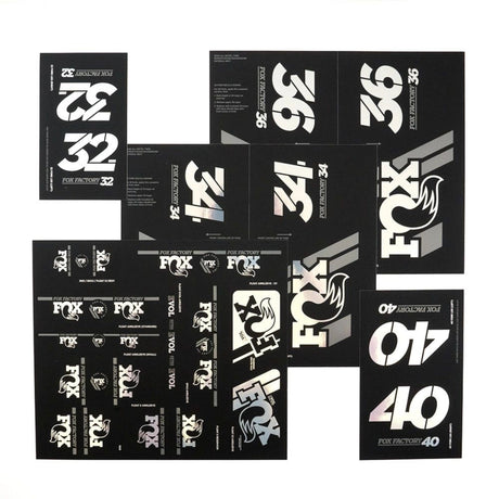 803 - 01 - 341_FOX Decal 2019 AM Heritage, Fork and Shock Kit, Chrome