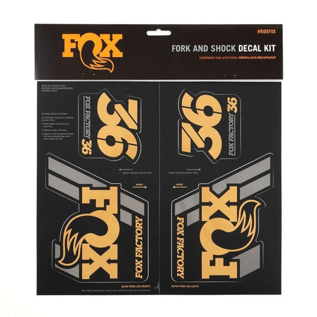 803 - 01 - 342_FOX Decal 2019 AM Heritage, Fork and Shock Kit, Gold