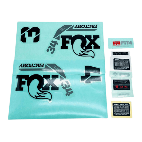 803 - 01 - 722_Decal Kit: 2022, 34, F - S, Black Logo, Shiny Orange Fork