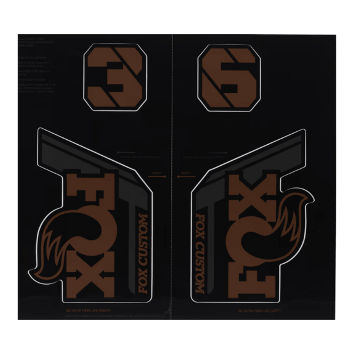 803-01-737_2021 FOX Float X2 Evol Decal Kit | Custom Root Beer