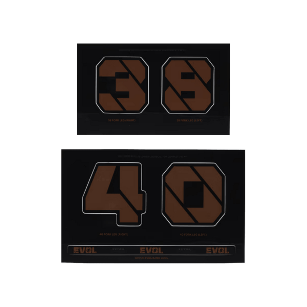 803-01-737_2021 FOX Float X2 Evol Decal Kit | Custom Root Beer