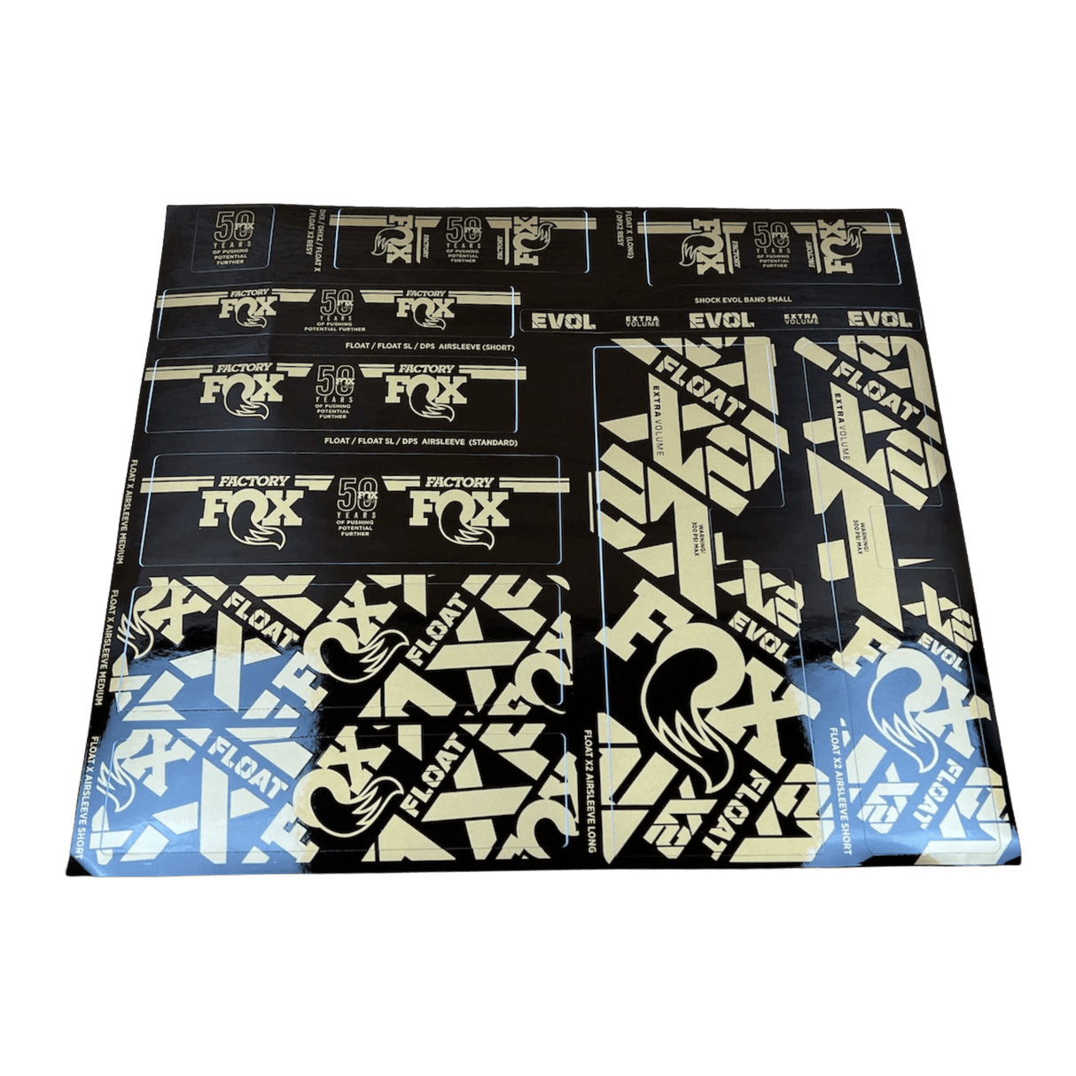 803-01-991_FOX Decal Kit für Dämpfer | Podium Gold Limited Edition