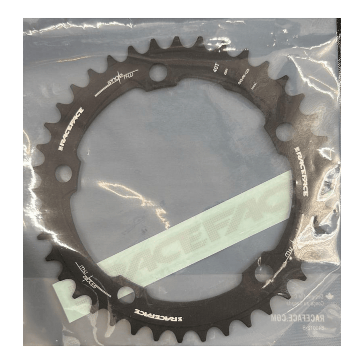 943-00-077_Race Face Single Narrow Wide Kettenblatt | 40 Z | BCD 130 mm | Schwarz Matt | 10/11/12 - fach