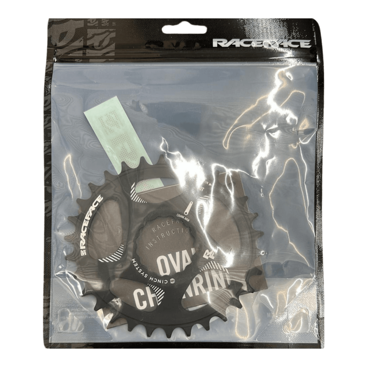 943-00-087_Race Face Cinch Direct Mount Oval Kettenblatt | Schwarz Matt | 10/11/12 - fach