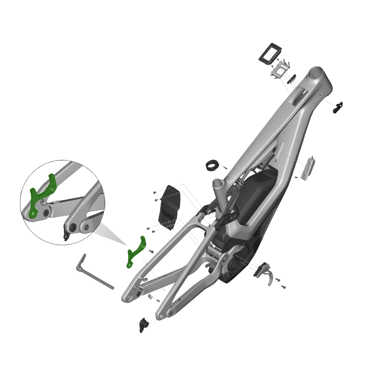 Lapierre Bremsadapter hinten IS 200mm für Lapierre Overvolt