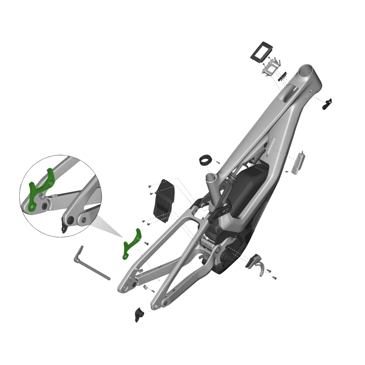 G57-0042-V2_Lapierre Bremsadapter hinten IS 200mm für Lapierre Overvolt