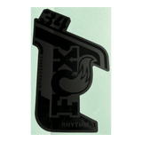 024-11-549_2021 FOX 34 Rhythm Decal | Gloss Stealth | Matte Black Background