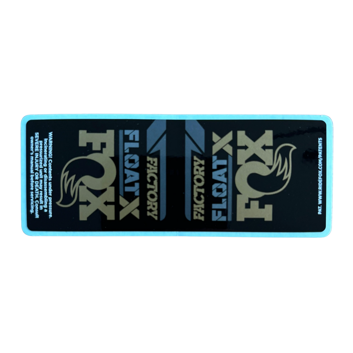 2022 FOX Float X Performance Decal | Neutral Logo