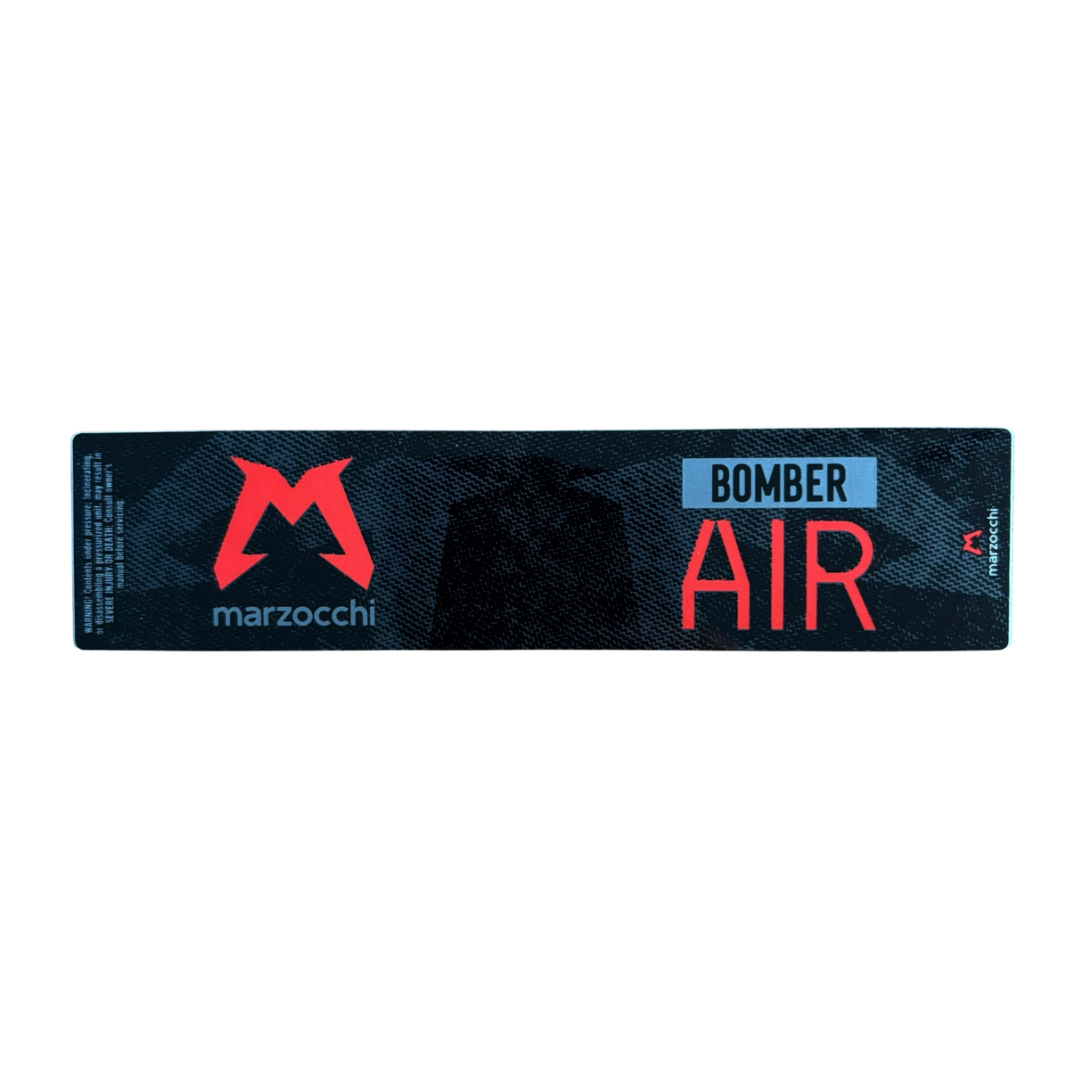 2024 Marzocchi Bomber Air Decal | Red / Gloss Black