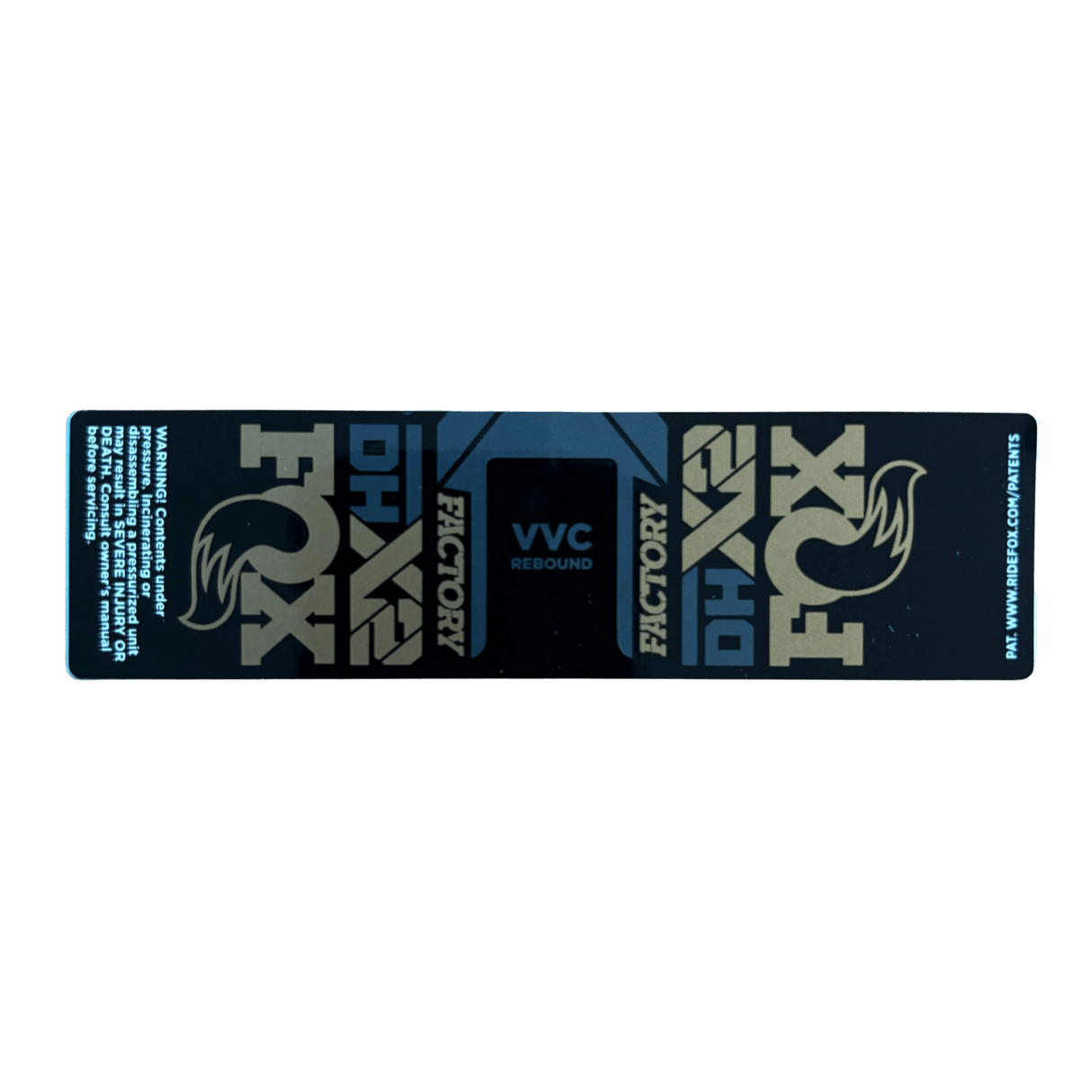 024 - 13 - 592_2025 FOX DHX2 Factory Decal | Kashima / Metallic Grey