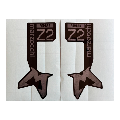 2024 Marzocchi Bomber Z2 Decal | Neutral / Gloss Black