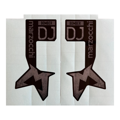 2024 Marzocchi Bomber DJ Decal | Neutral / Gloss Black