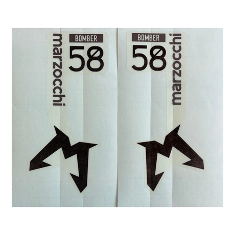2024 Marzocchi Bomber 58 Decal | Gloss Clear