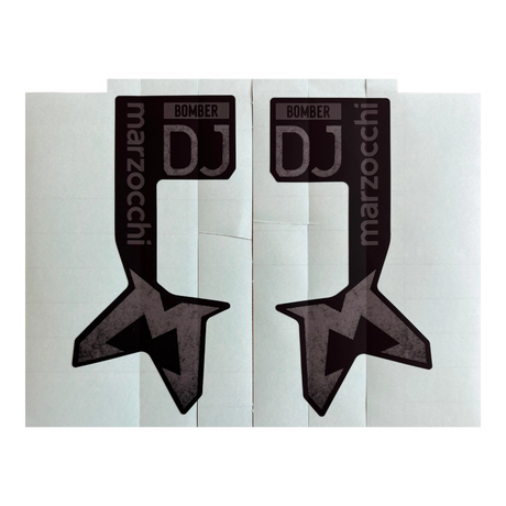 2024 Marzocchi Bomber DJ Decal | Neutral / Matte Black