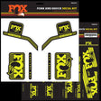 803-01-115_FOX Decal 2016 AM Heritage, Fork and Shock Kit, Yellow