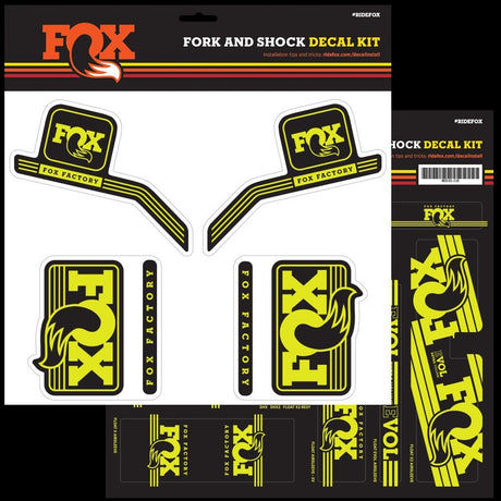 803-01-115_FOX Decal 2016 AM Heritage, Fork and Shock Kit, Yellow