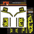 803 - 01 - 115_FOX Decal 2016 AM Heritage, Fork and Shock Kit, Yellow