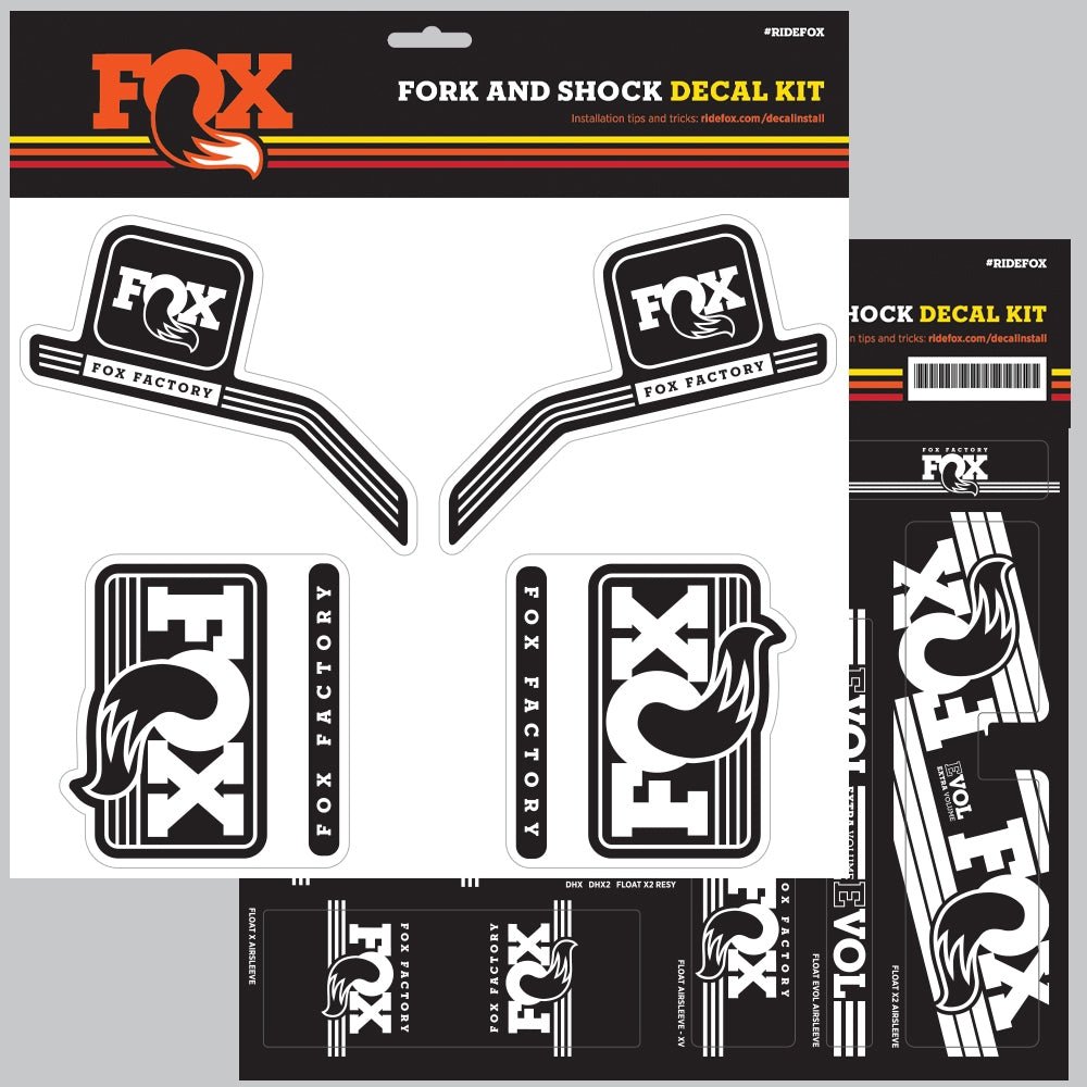 803-01-119_FOX Decal 2016 AM Heritage, Fork and Shock Kit, White