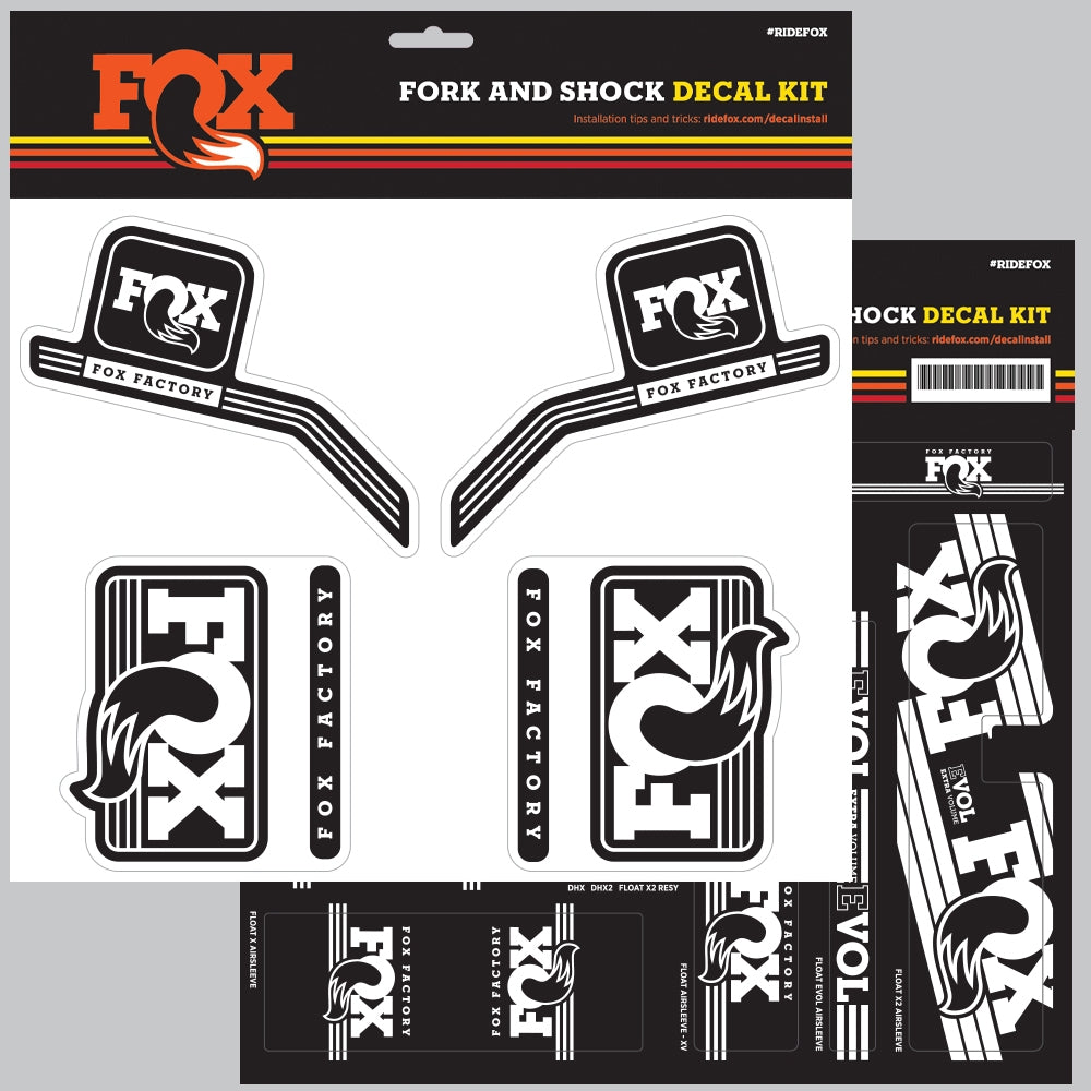 803 - 01 - 119_FOX Decal 2016 AM Heritage, Fork and Shock Kit, White