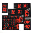 803 - 01 - 333_FOX Decal 2019 AM Heritage, Fork and Shock Kit, Red