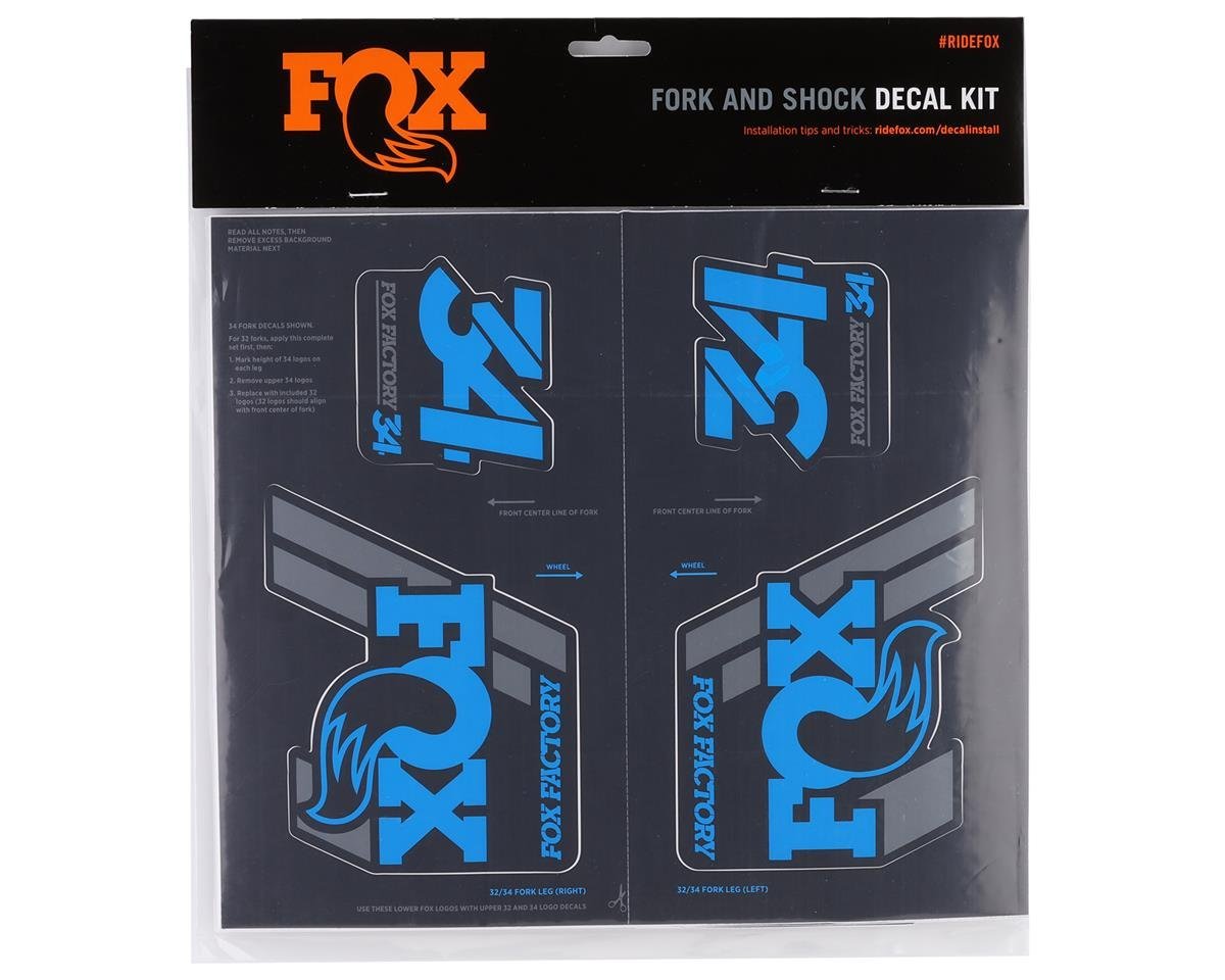 803-01-334_2019 FOX Heritage Decal Kit Fork & Shock | bis MY20 | Blue