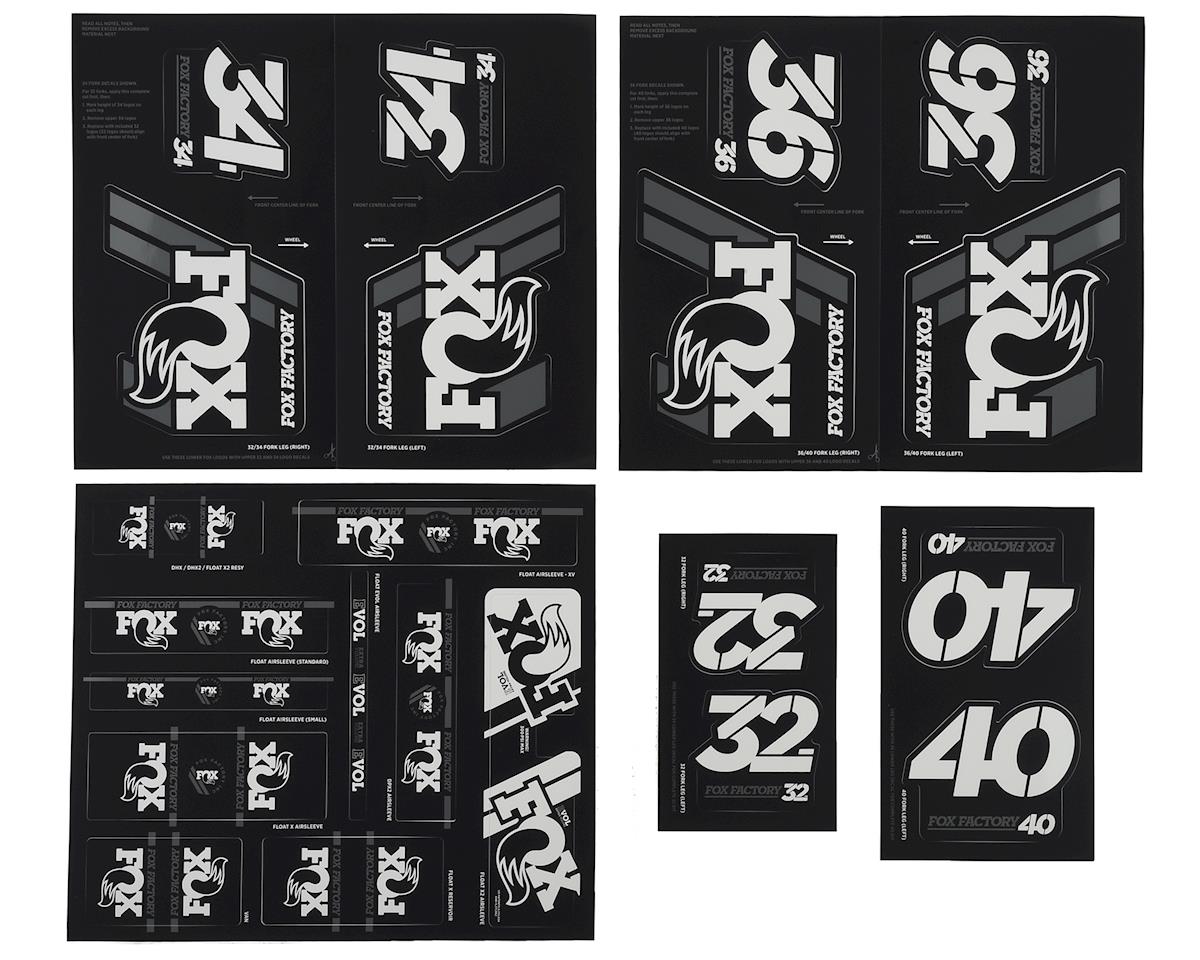 803-01-335_FOX Heritage Decal Kit Fork & Shock | bis MY20 | White