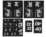 803-01-335_FOX Heritage Decal Kit Fork & Shock | bis MY20 | White