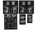 803-01-340_2019 FOX Heritage Decal Kit Fork & Shock | bis MY20 | Silver