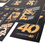 803 - 01 - 342_FOX Decal 2019 AM Heritage, Fork and Shock Kit, Gold