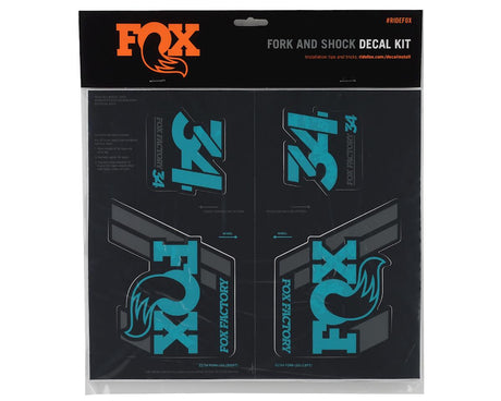 803-01-364_FOX Heritage Decal Kit Fork & Shock | bis MY20 | Turquoise
