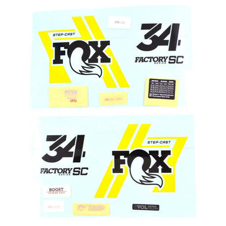 803-01-383_2019 FOX 34 SC Factory 29/27.5 Decal Kit | Black / Yellow