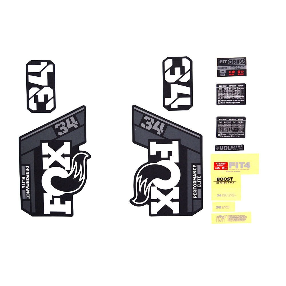 803-01-510_Decal Kit: 2021, 34, P - Se, Gray Logo, Matte Black Fork