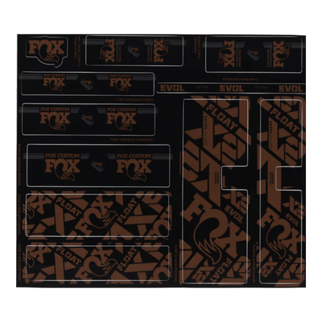 803-01-737_2021 FOX Float X2 Evol Decal Kit | Custom Root Beer