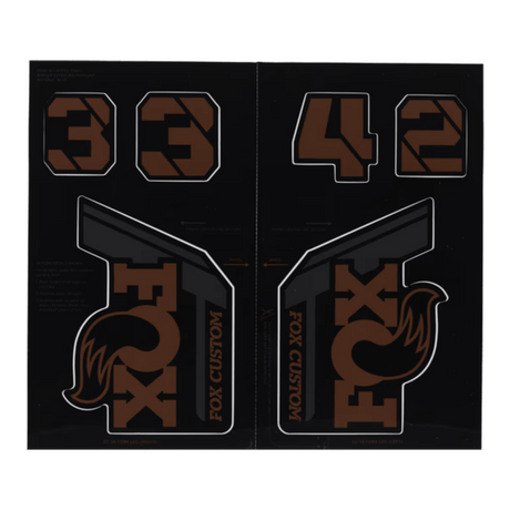 803-01-737_2021 FOX Float X2 Evol Decal Kit | Custom Root Beer