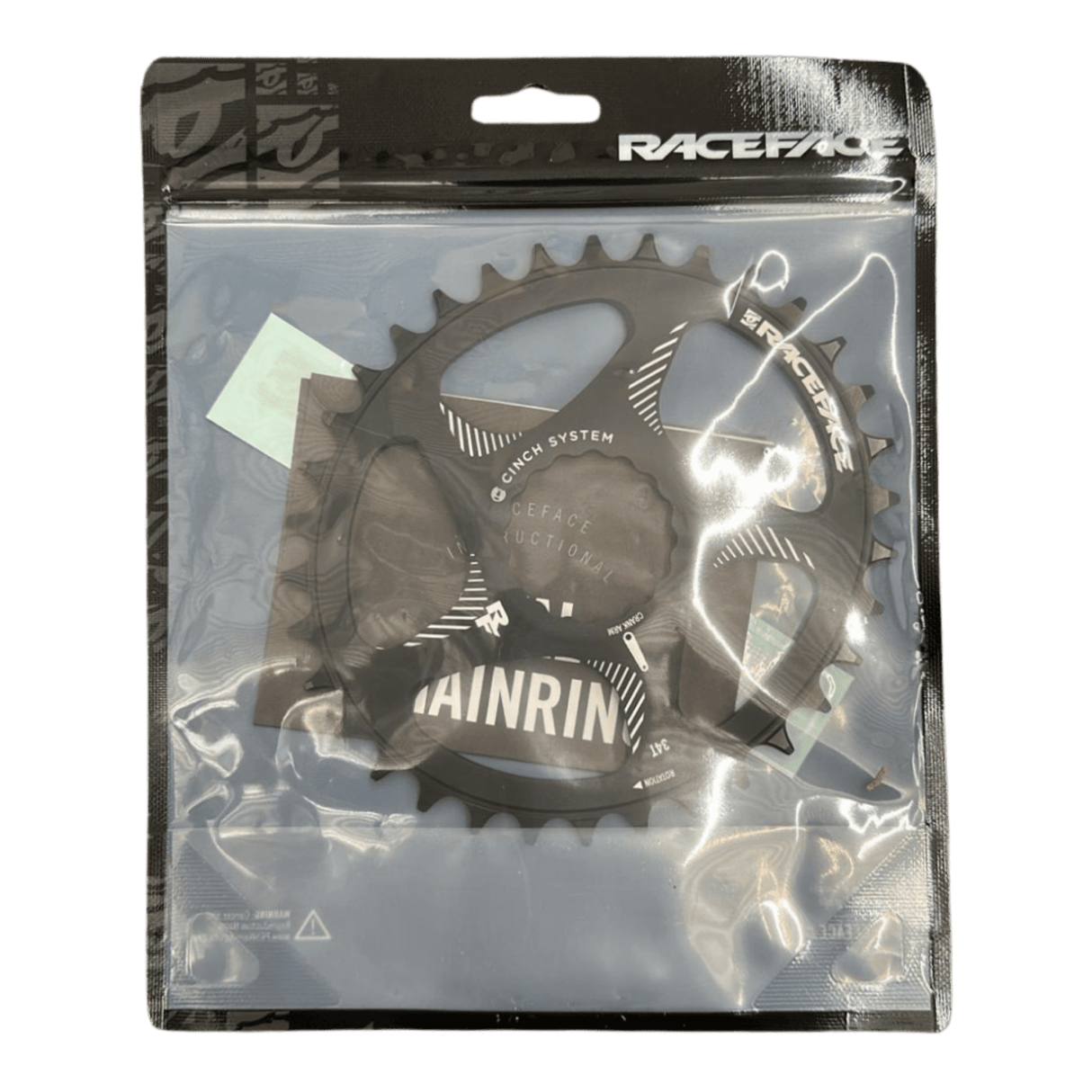 943-00-089_Race Face Cinch Direct Mount Oval Kettenblatt | Schwarz Matt | 10/11/12 - fach