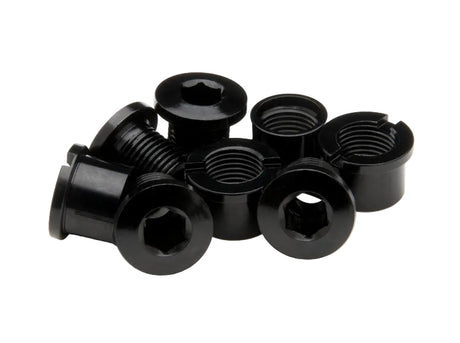 Race Face Kettenblatt-Schrauben & Muttern | M8 × 8,5 mm | Schwarz | 4er Set