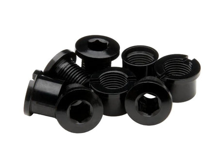 A10061_Race Face Kettenblatt - Schrauben & Muttern | M8 × 8,5 mm | Schwarz | 4er Set