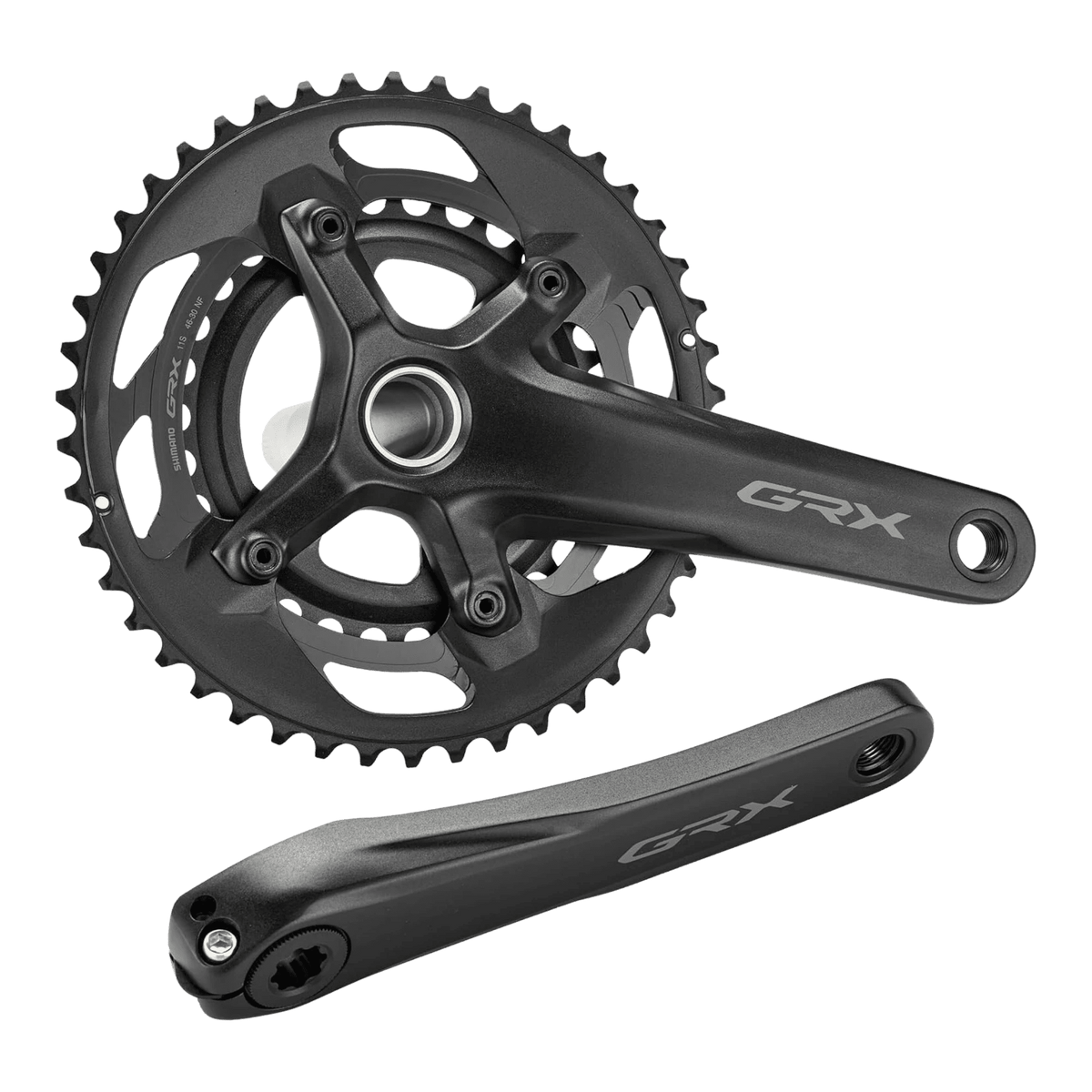 AFCRX600112AX60_Shimano GRX FC-RX600 Kurbelgarnitur | 2x11-fach | 165mm | 46-30 Zähne